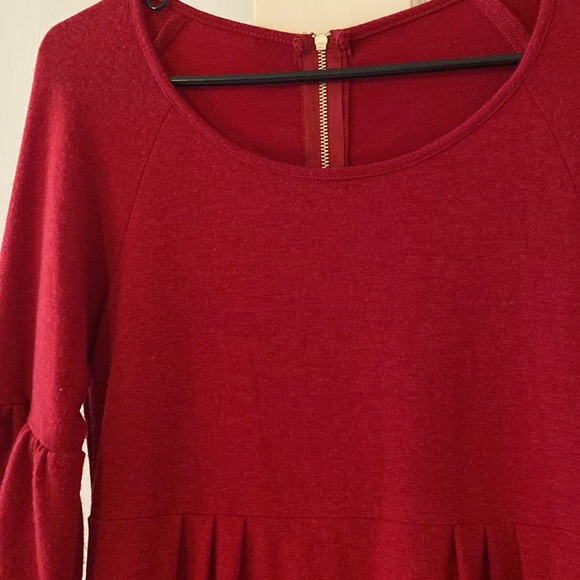 Maroon Knit Dress - Picture 3 of 8